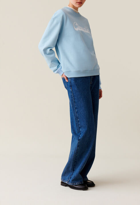 Oversized Claudie Print Sweatshirt