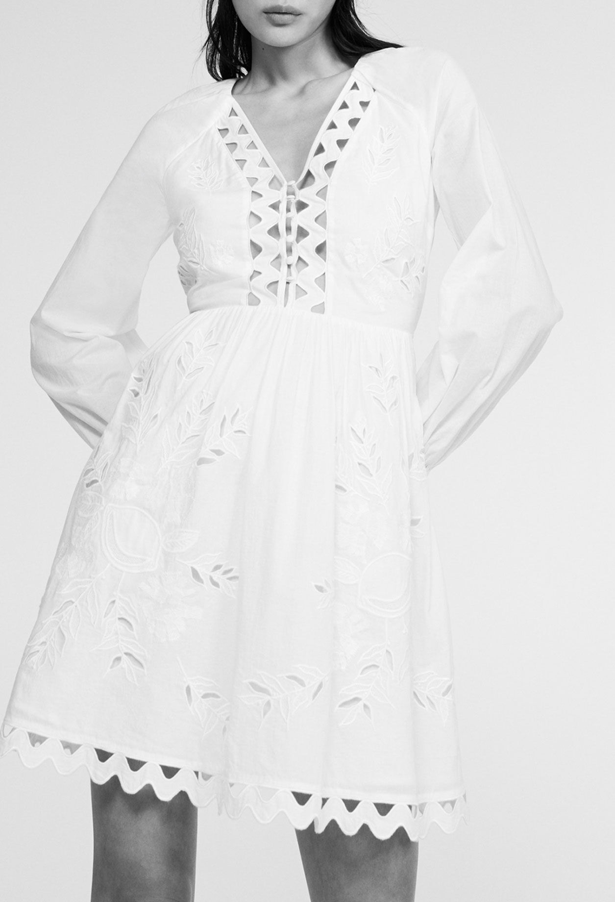 White openwork dress White openwork dress