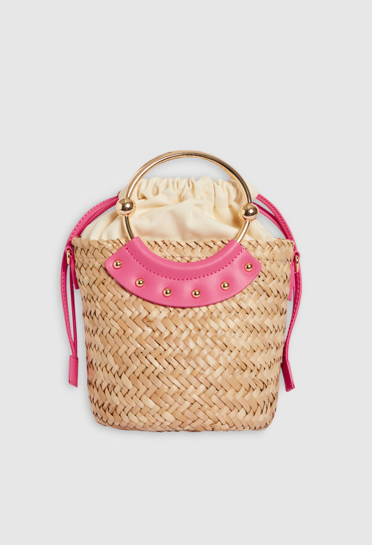 Abeille mini-basket in straw