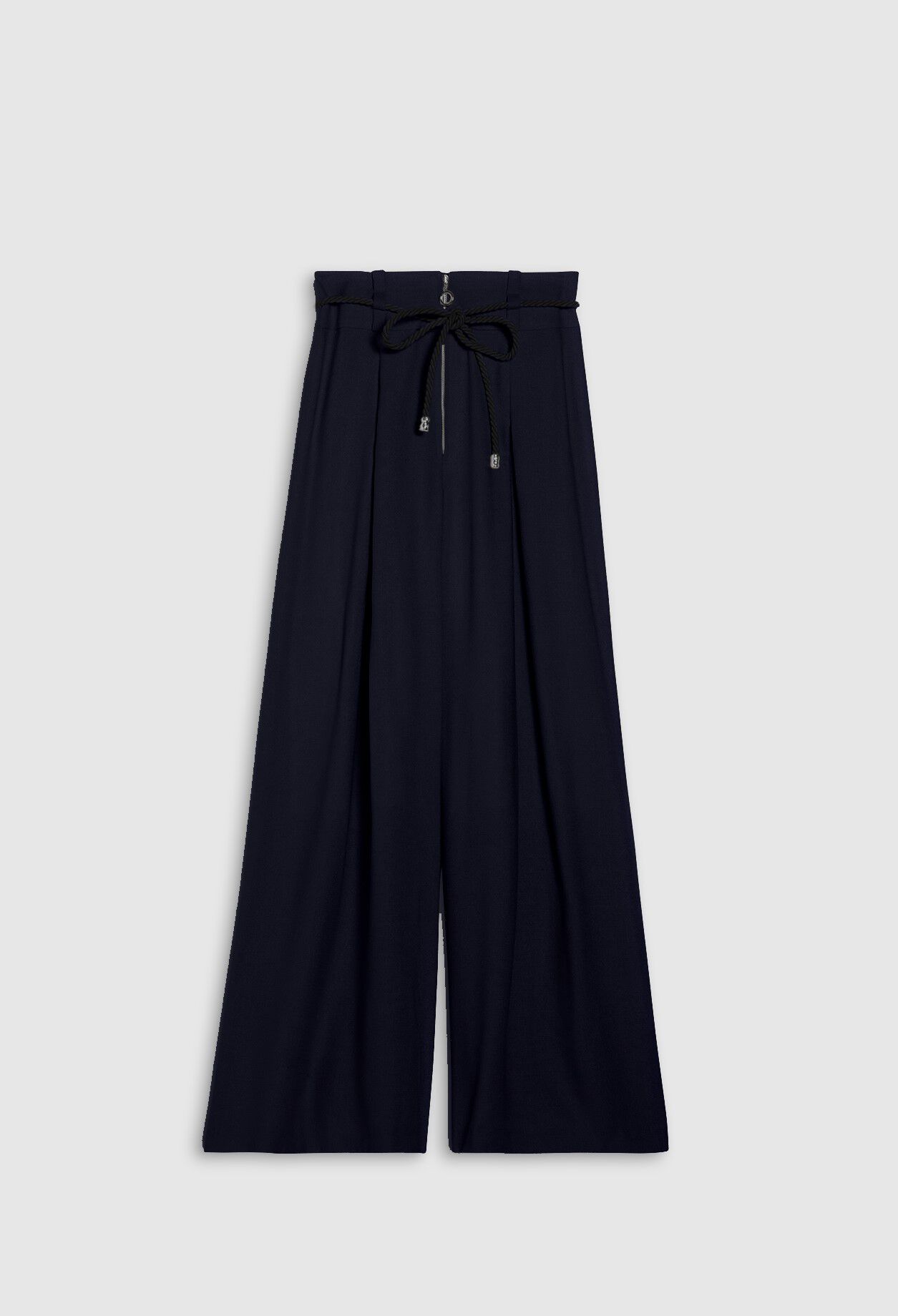 Long trousers with rope belt