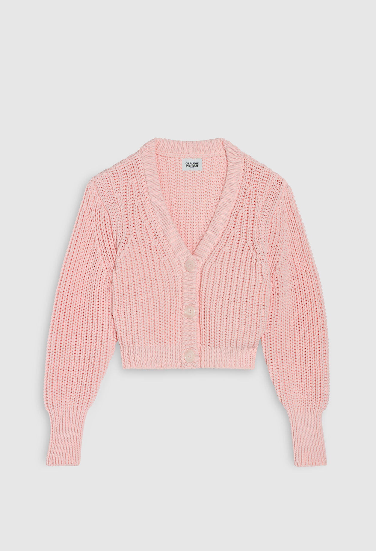 Ribbed-knit cardigan