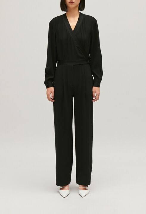 Black trouser suit