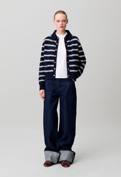 Striped cardigan