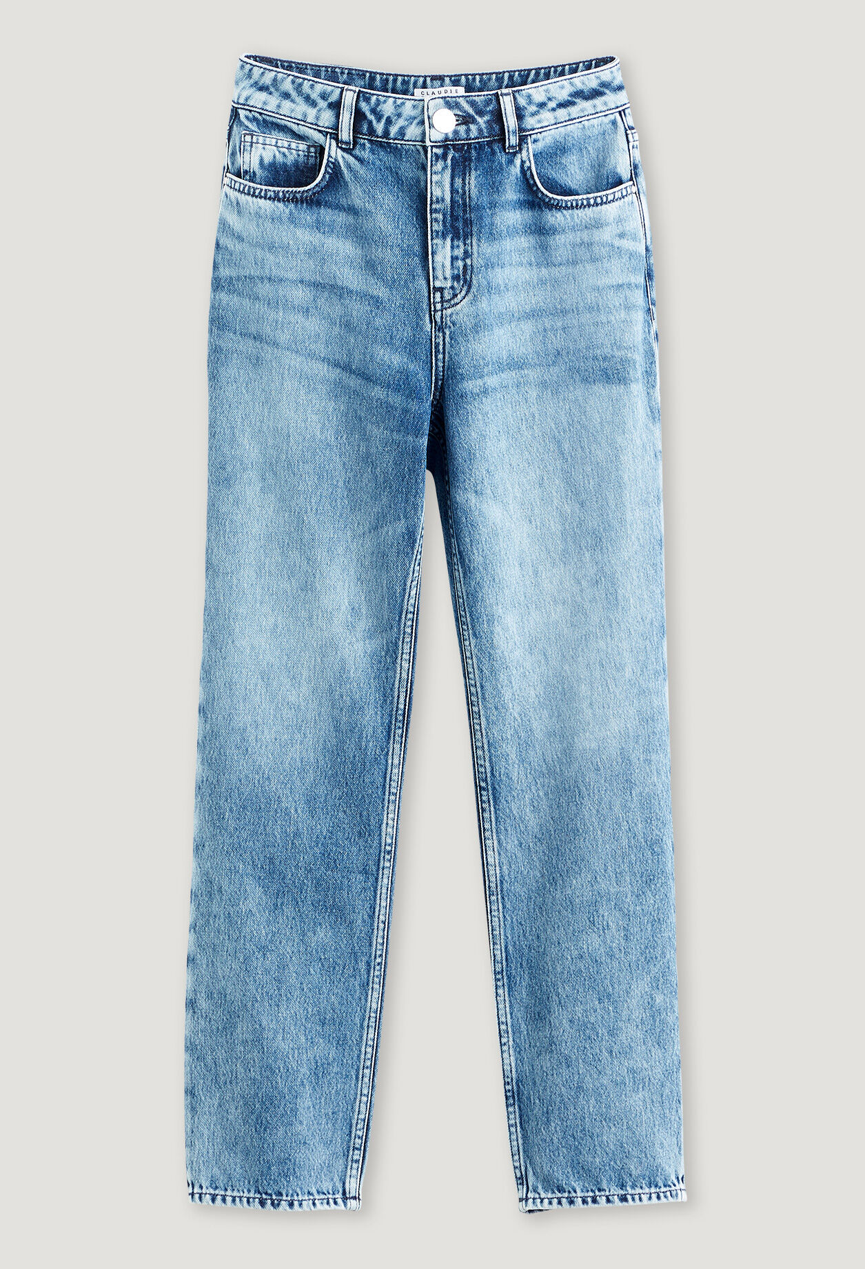 Straight fit faded jeans Straight fit faded jeans