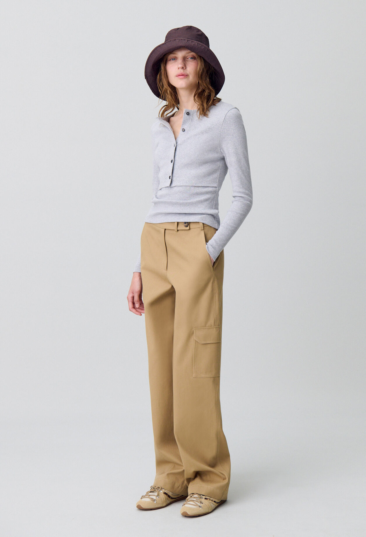 Cotton Cardigan T-Shirt Set Cotton Cardigan T-Shirt Set