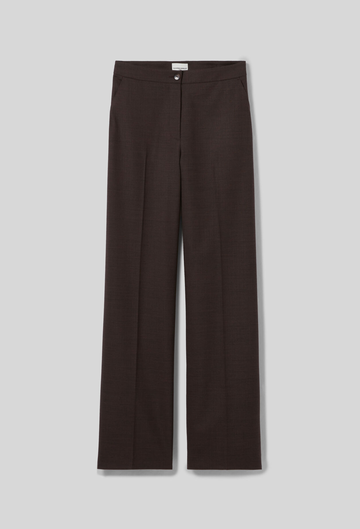 Straight Wool Trousers