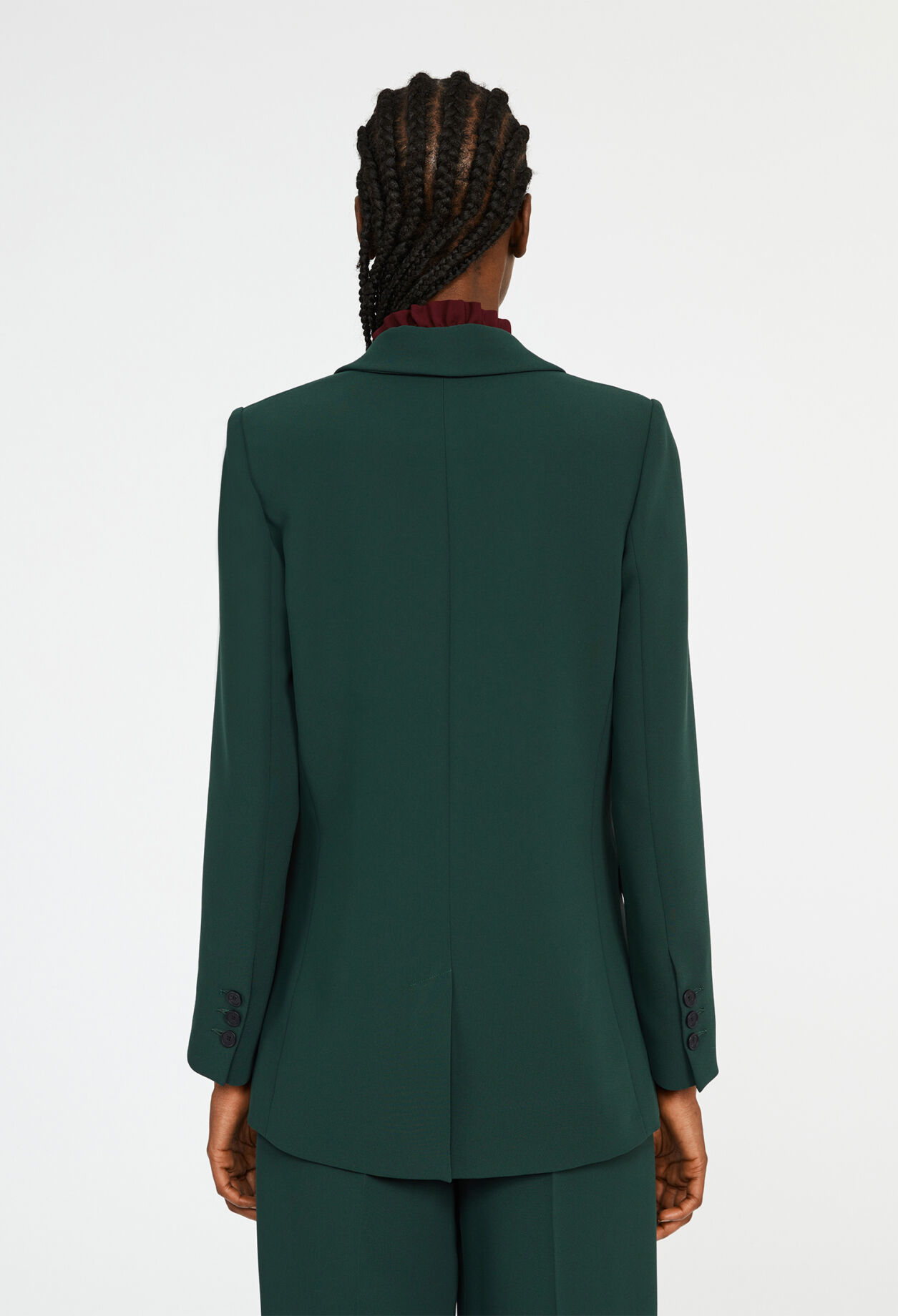 Veste vert forêt tailleur cintrée Veste vert forêt tailleur cintrée