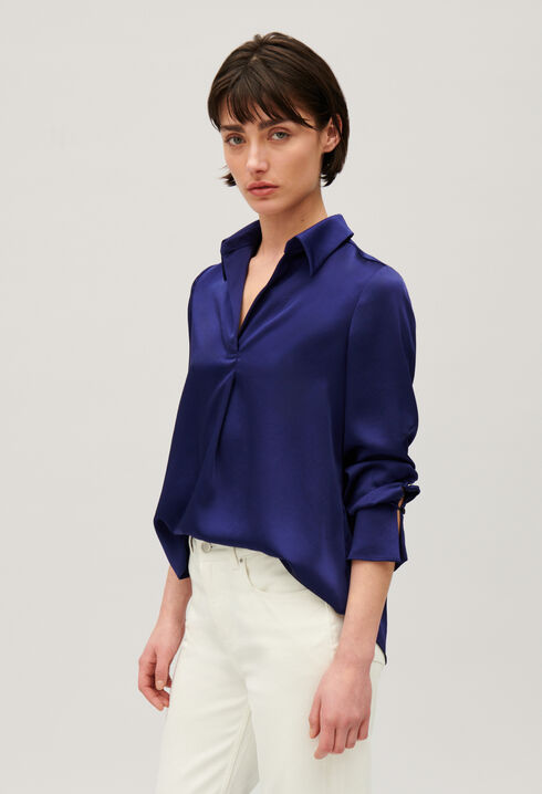 Floaty pleated blouse