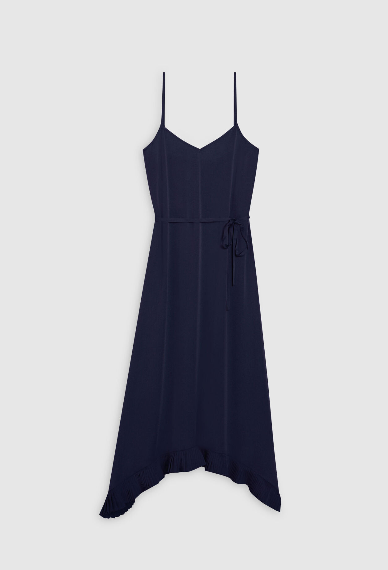 Flared dress with straps