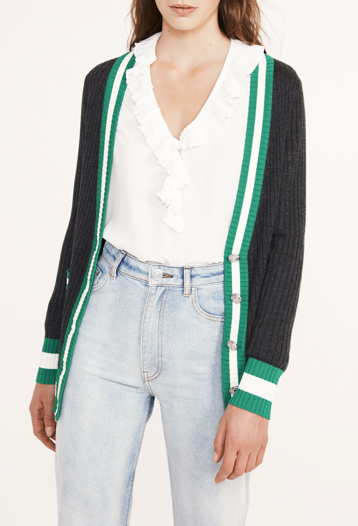 Two-tone cardigan Two-tone cardigan