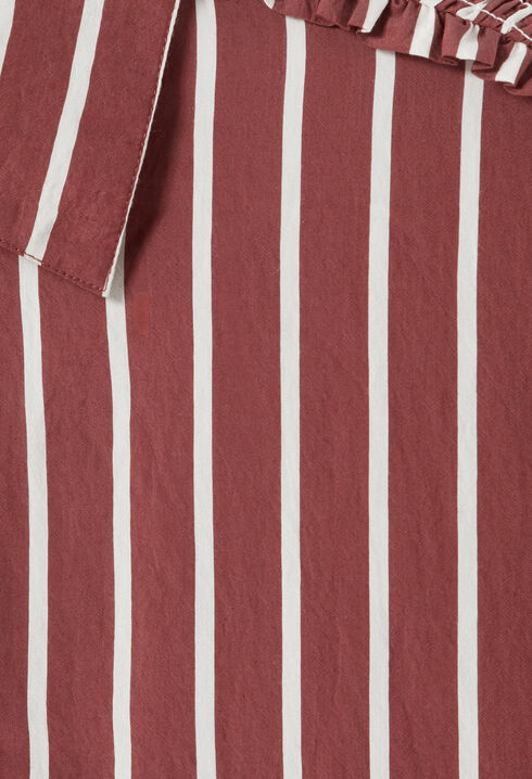 Oversized striped shirt