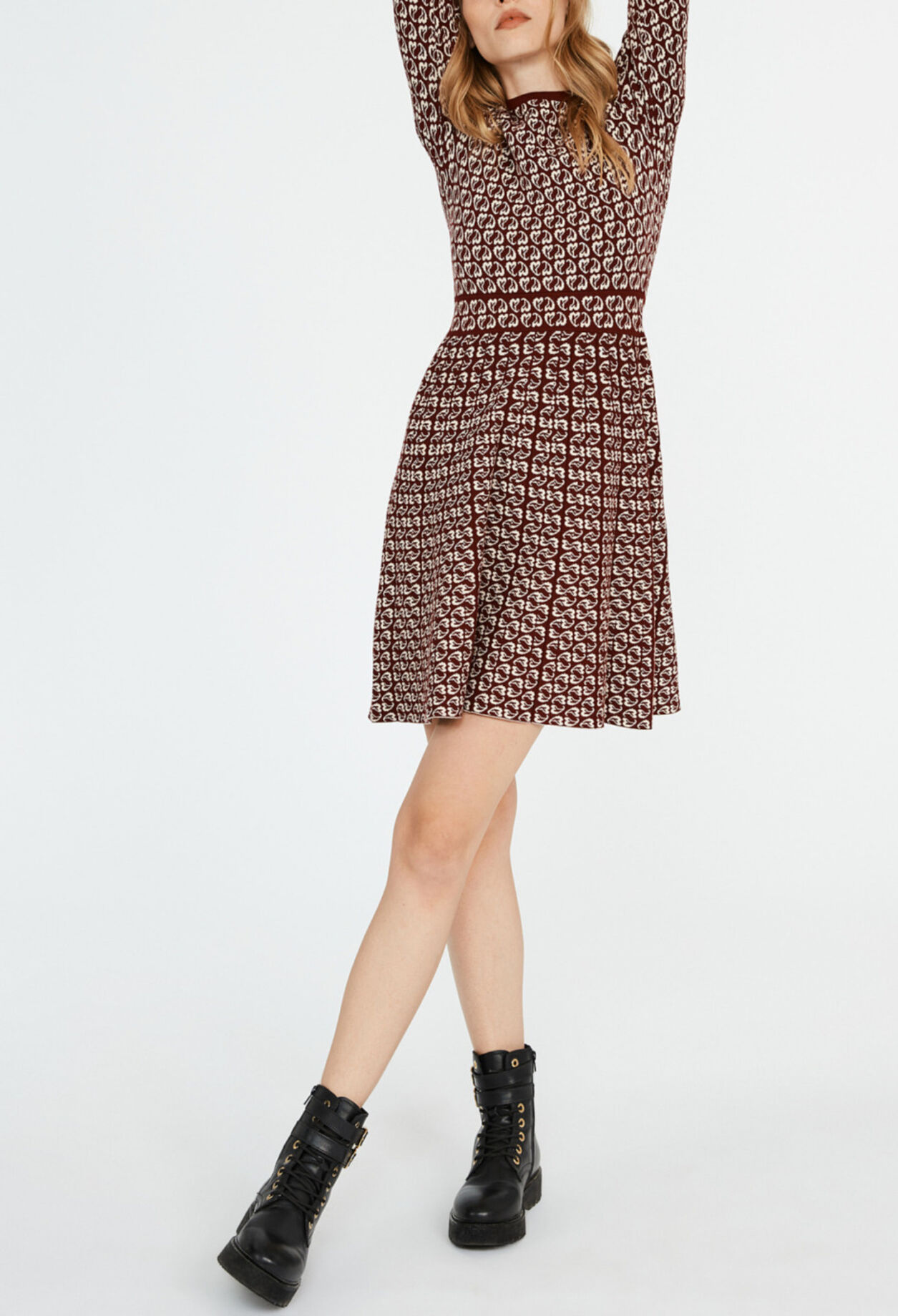 Robe courte imprimés cœur