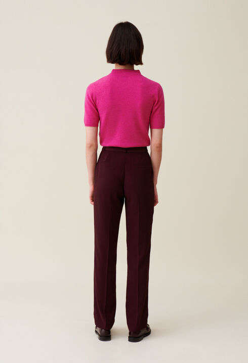 Cigarette-cut Tailored Trousers