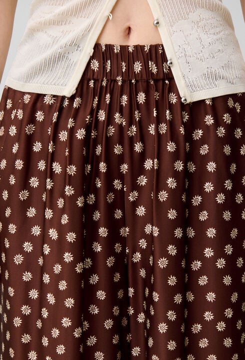 Flowy printed trousers