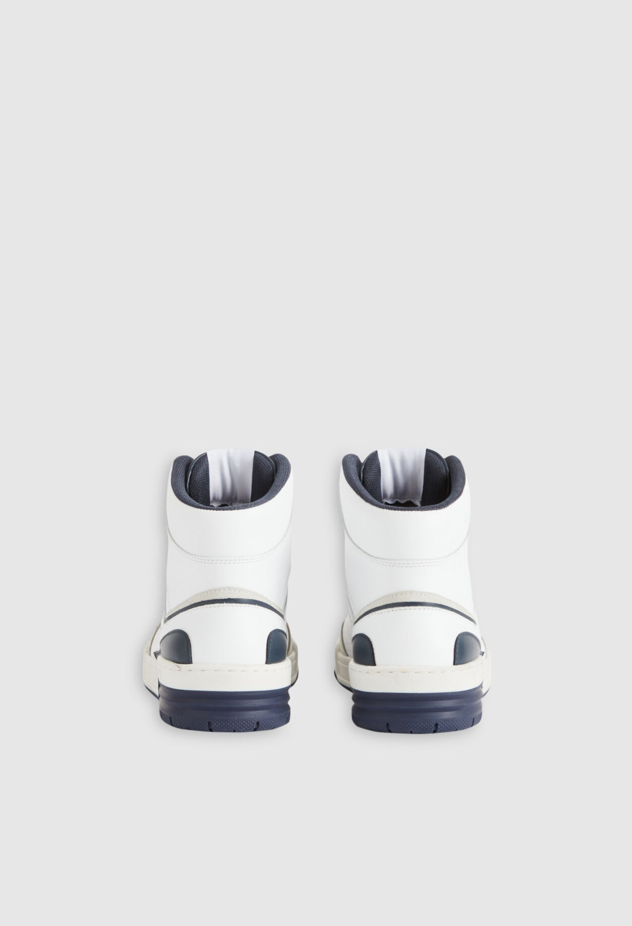 White high-top trainers