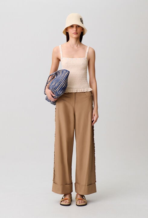 Wide-leg trousers