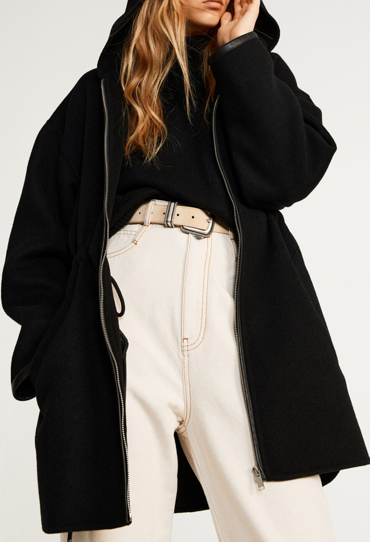 Hooded coat Hooded coat