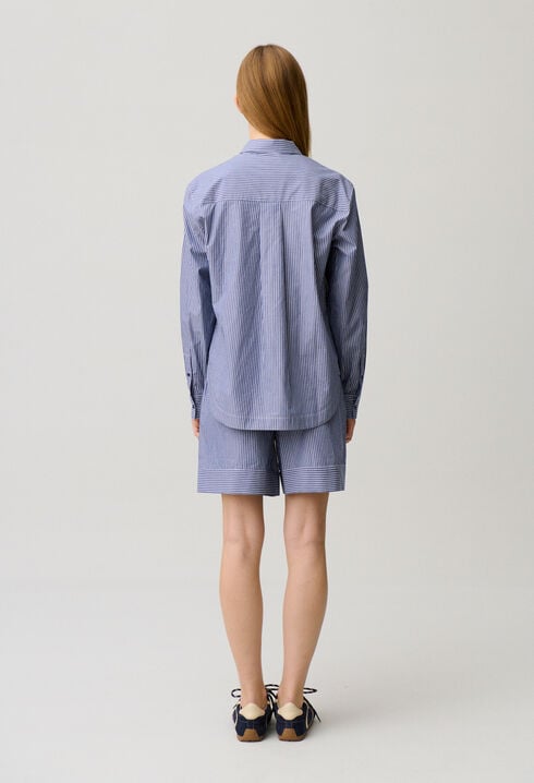 Striped cotton shirt