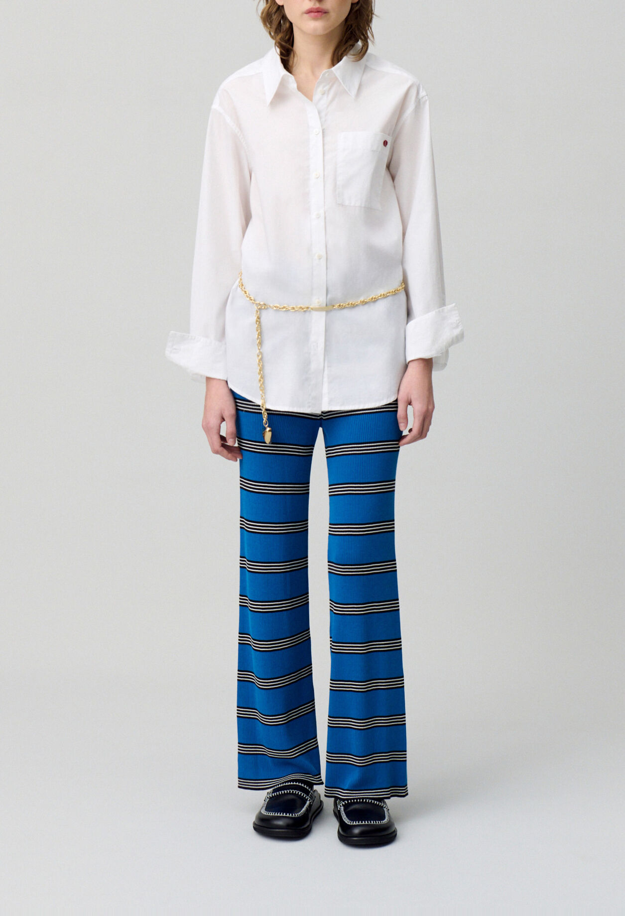 Slim-Fit Fine Knit Trousers