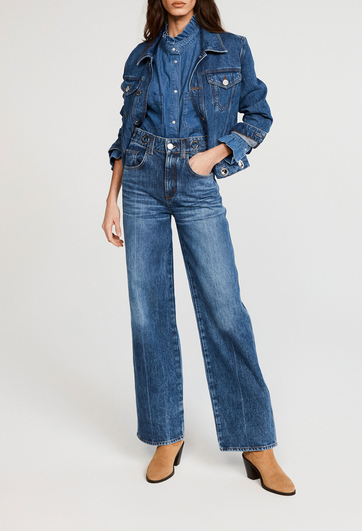 Ecowash flared jeans Ecowash flared jeans