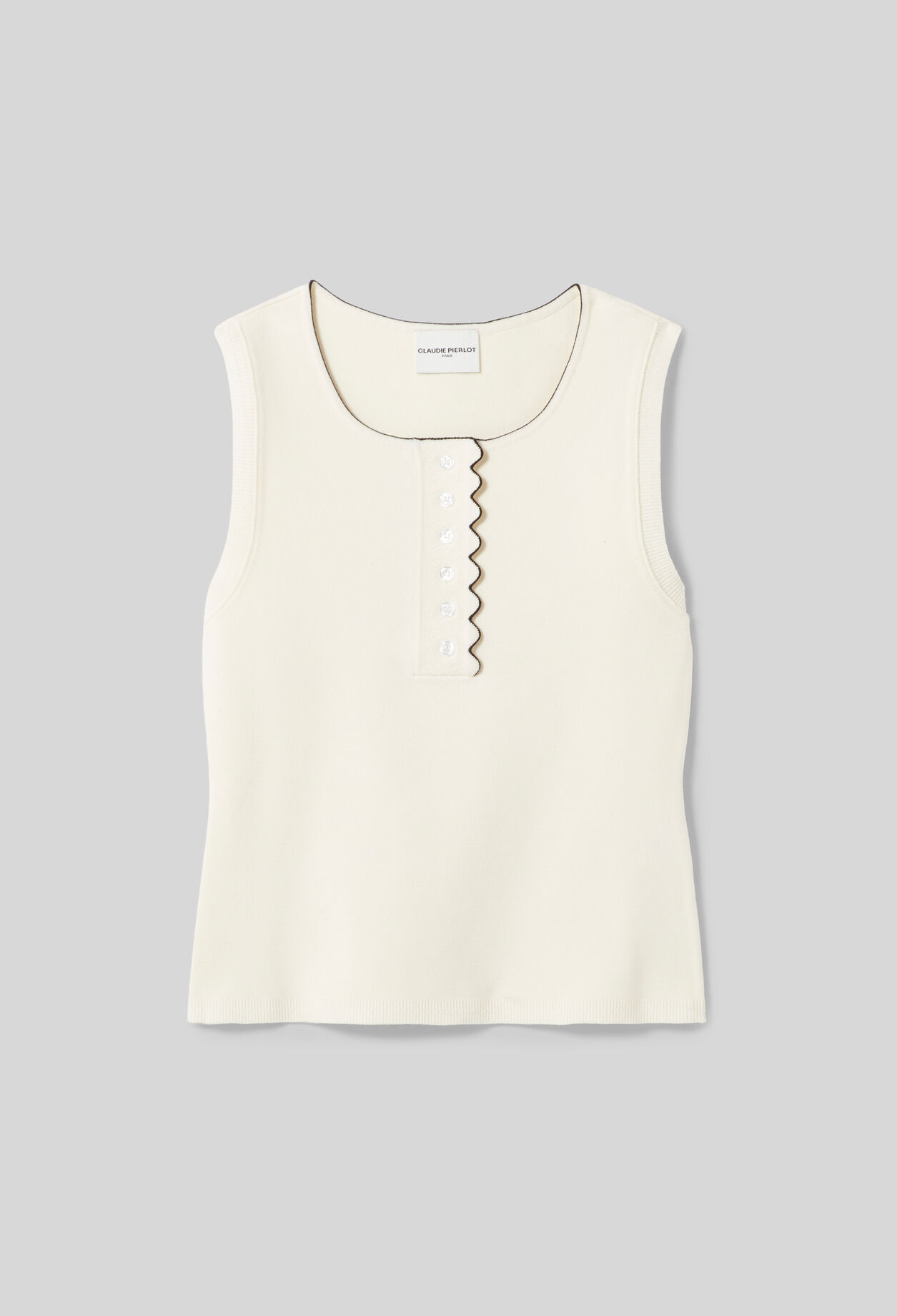 Round neck knitted top