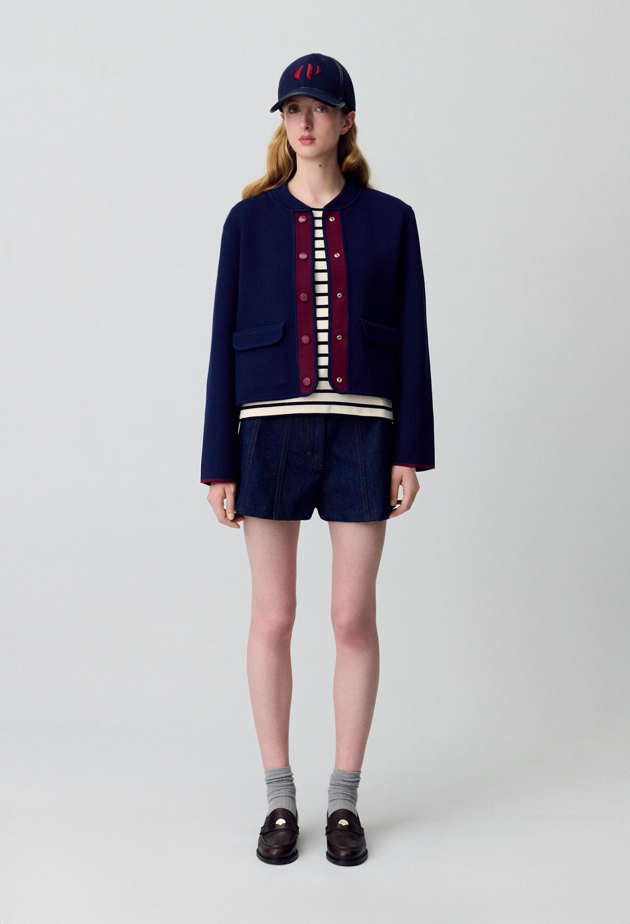 Two-Tone Chunky Cardigan