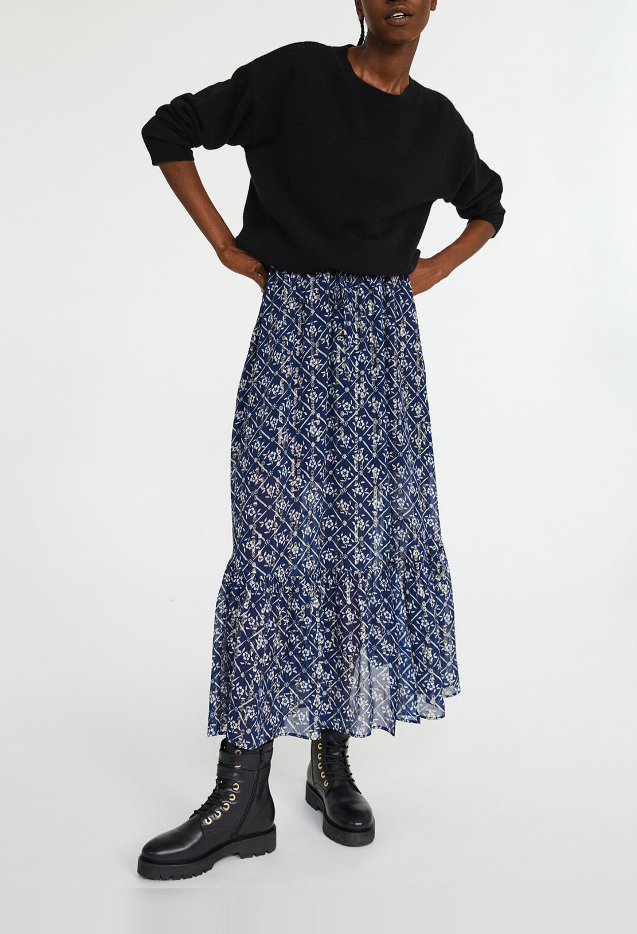 Jupe longue fluide imprimée Jupe longue fluide imprimée