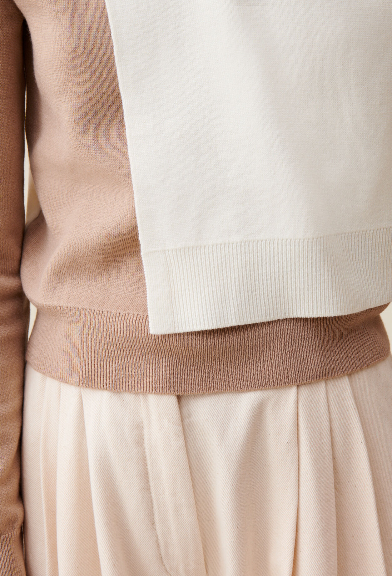 Tonal Cropped Sweater