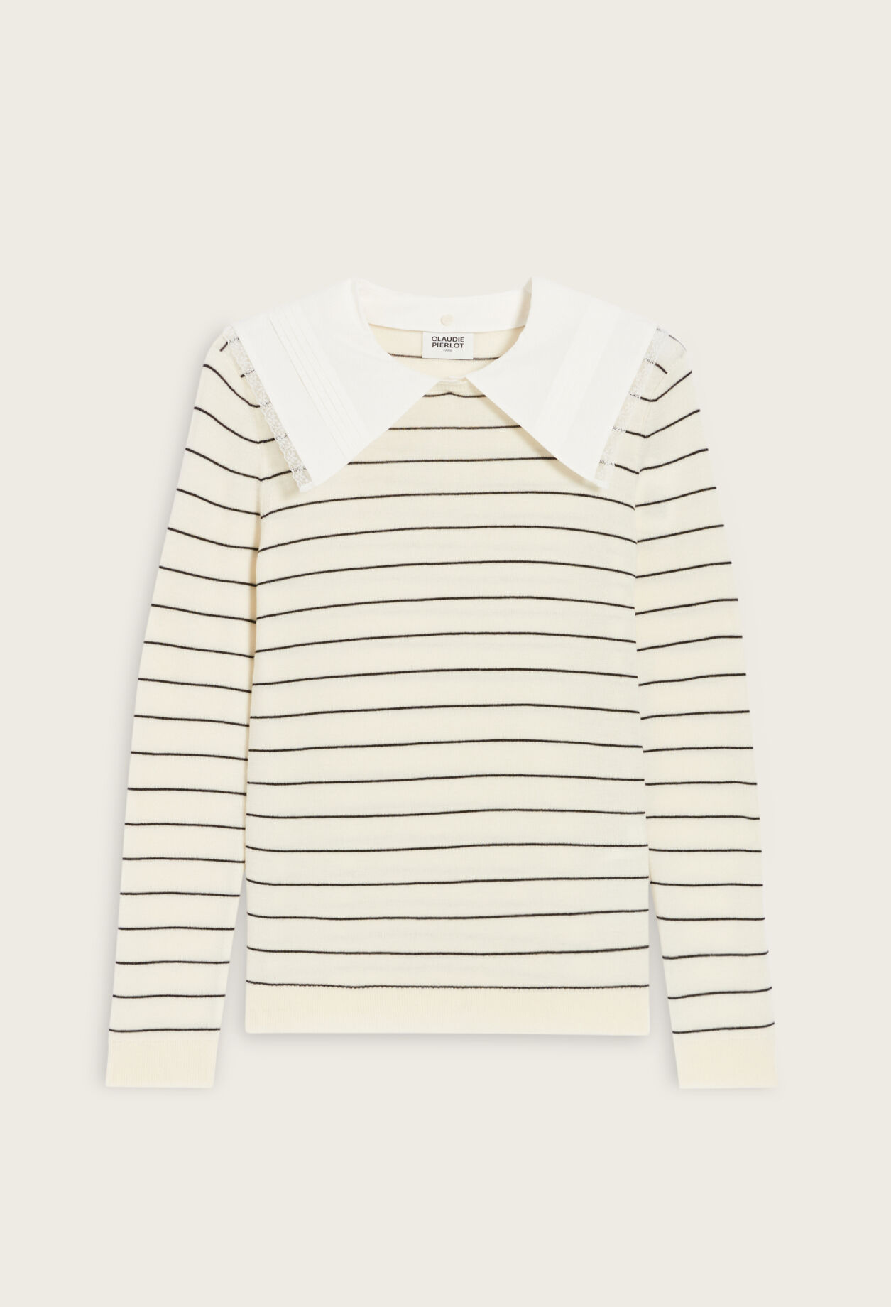 Jumper with removable collar