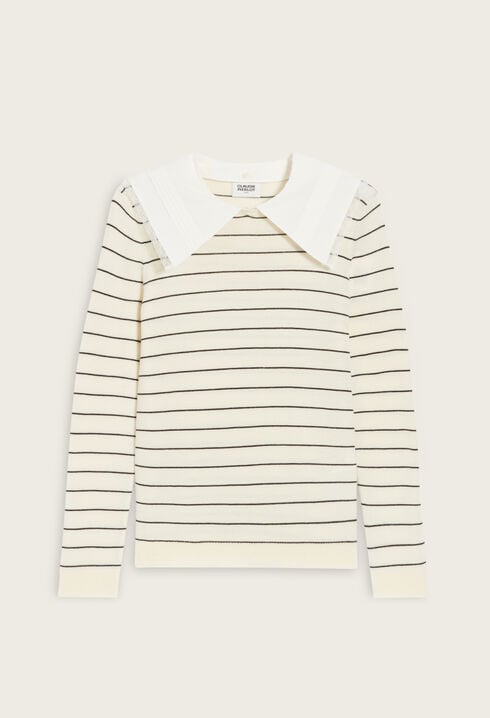 Jumper with removable collar