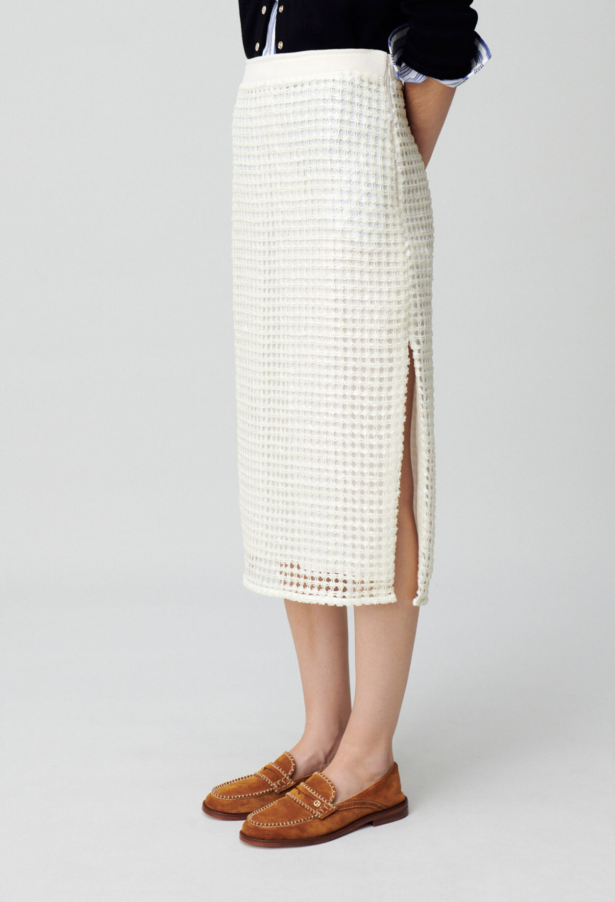 Crochet midi skirt