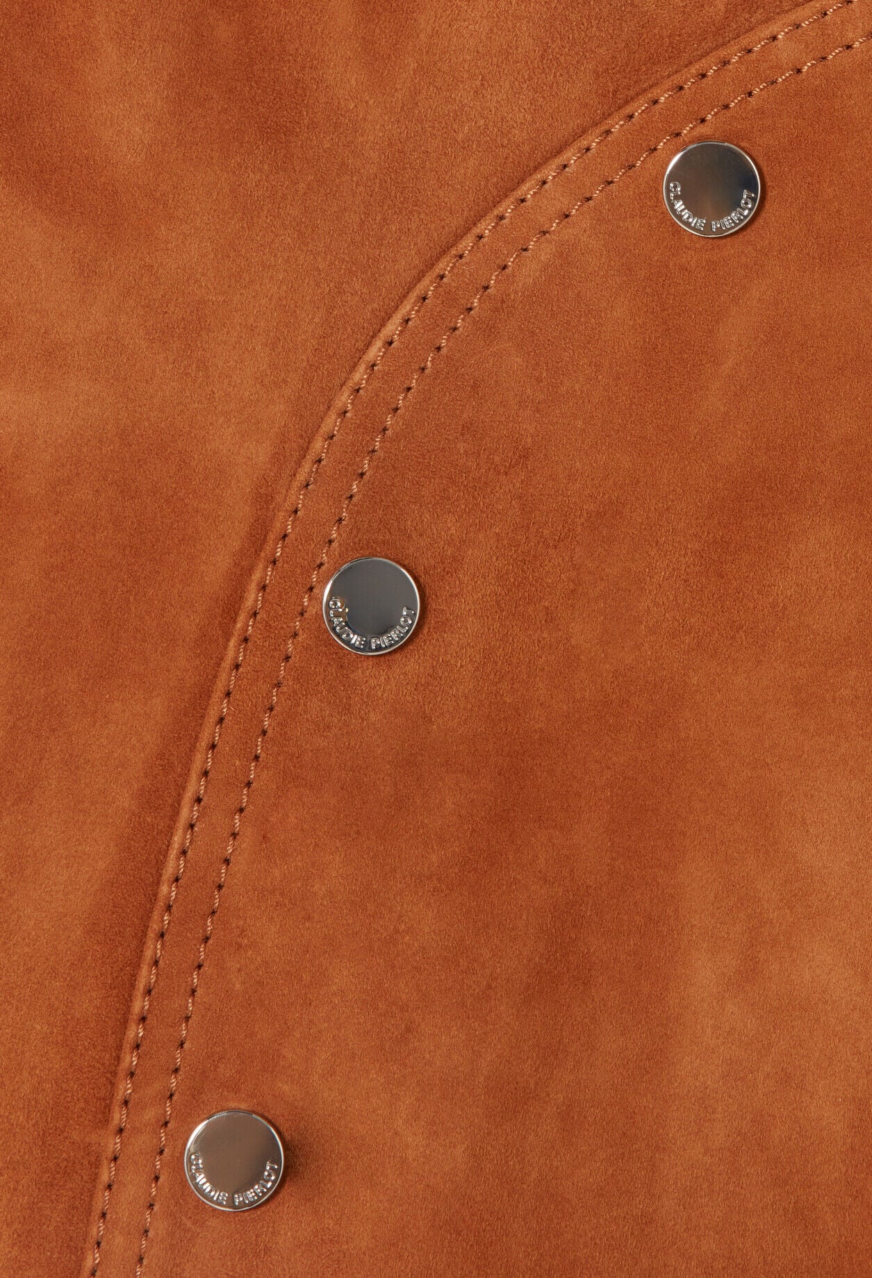 Suede mini skirt