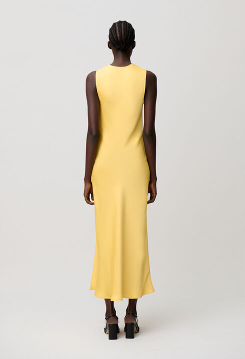 Flowy satin dress