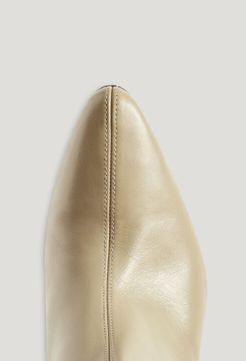 Leather knee-high boots