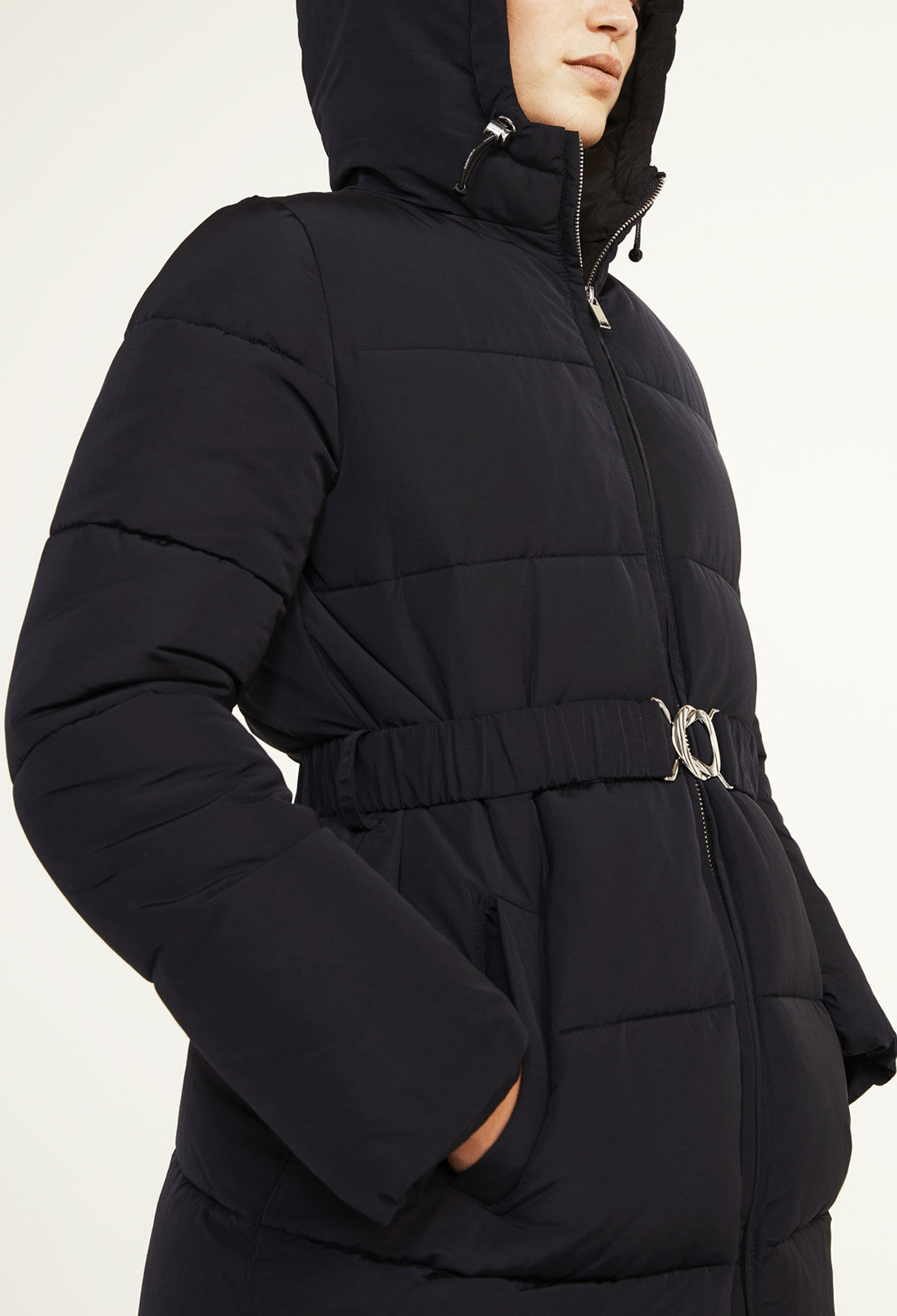 Padded coat with hood