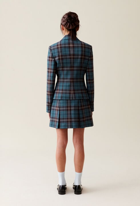 Checked blazer
