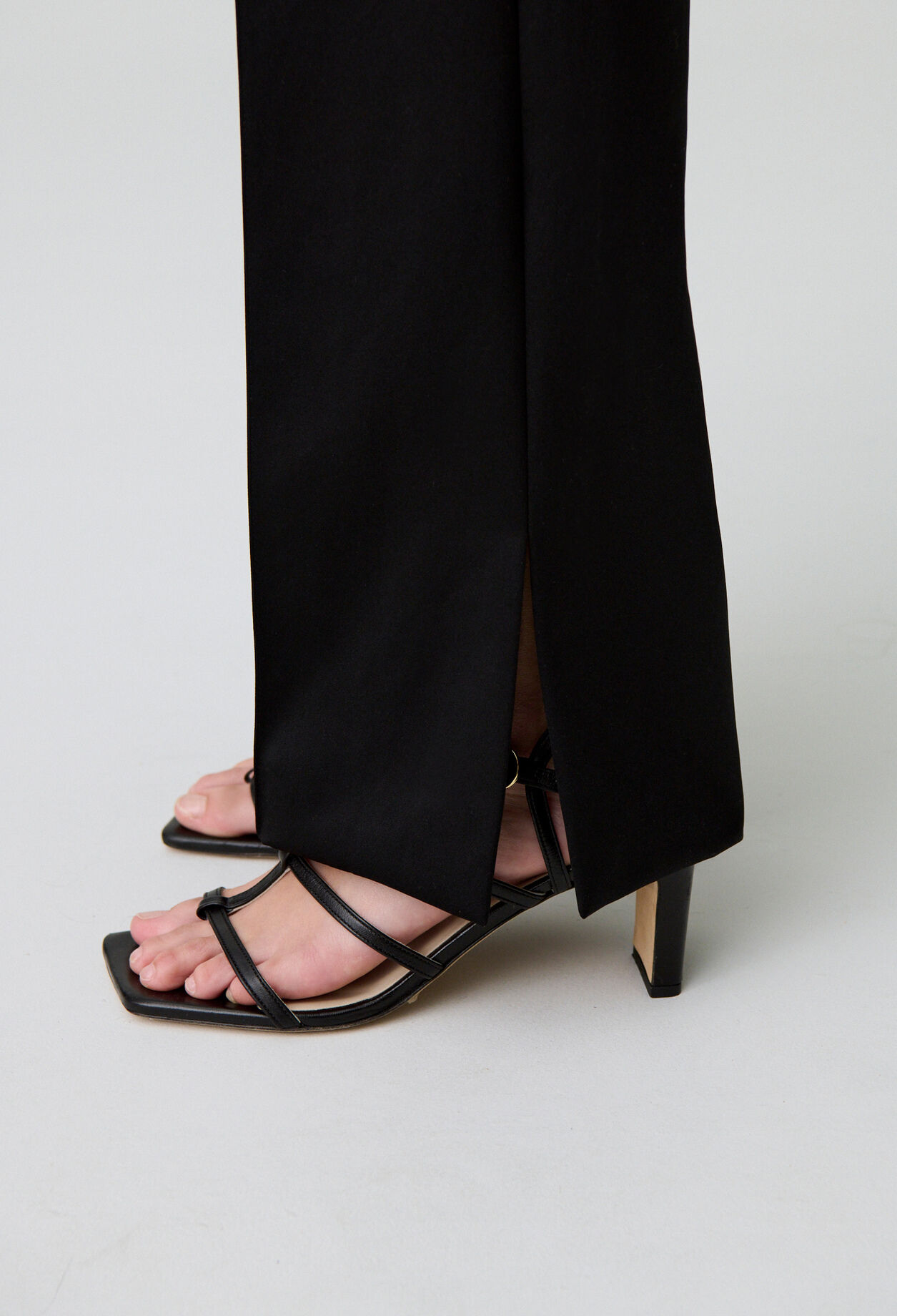 Straight Satin Trousers