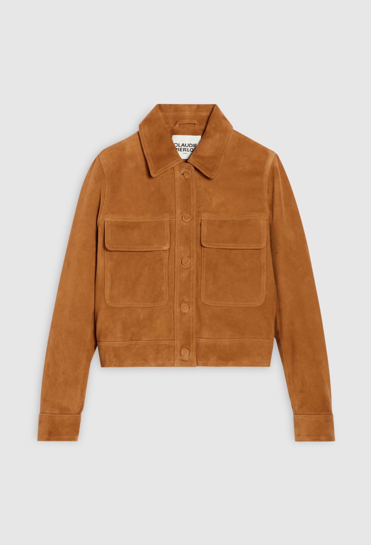 Short camel suede jacket Short camel suede jacket