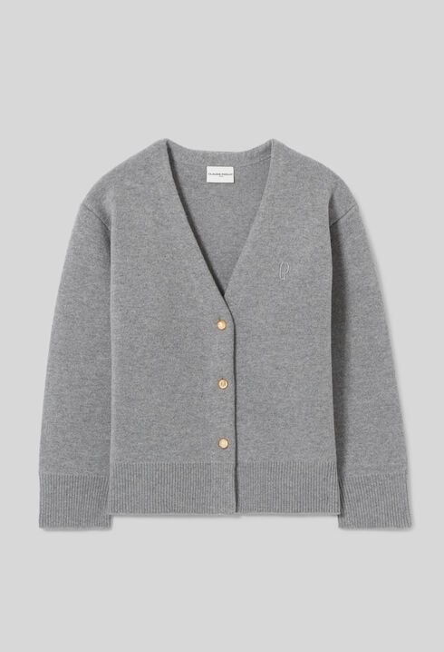Oversized wool-blend cardigan