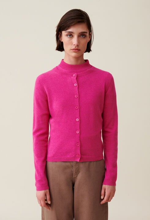 Wool Cardigan w/ CP Embroidery