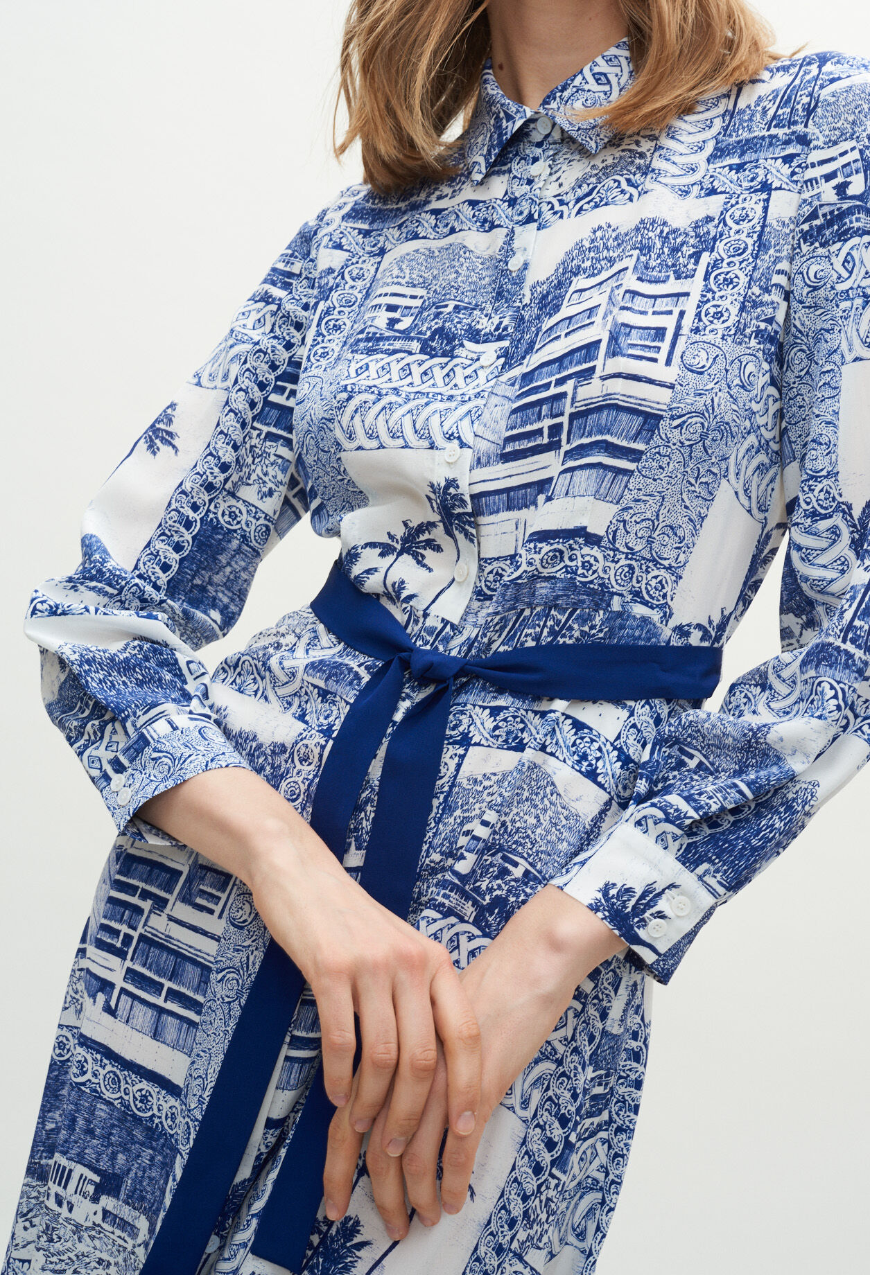 Toile de Jouy maxi dress