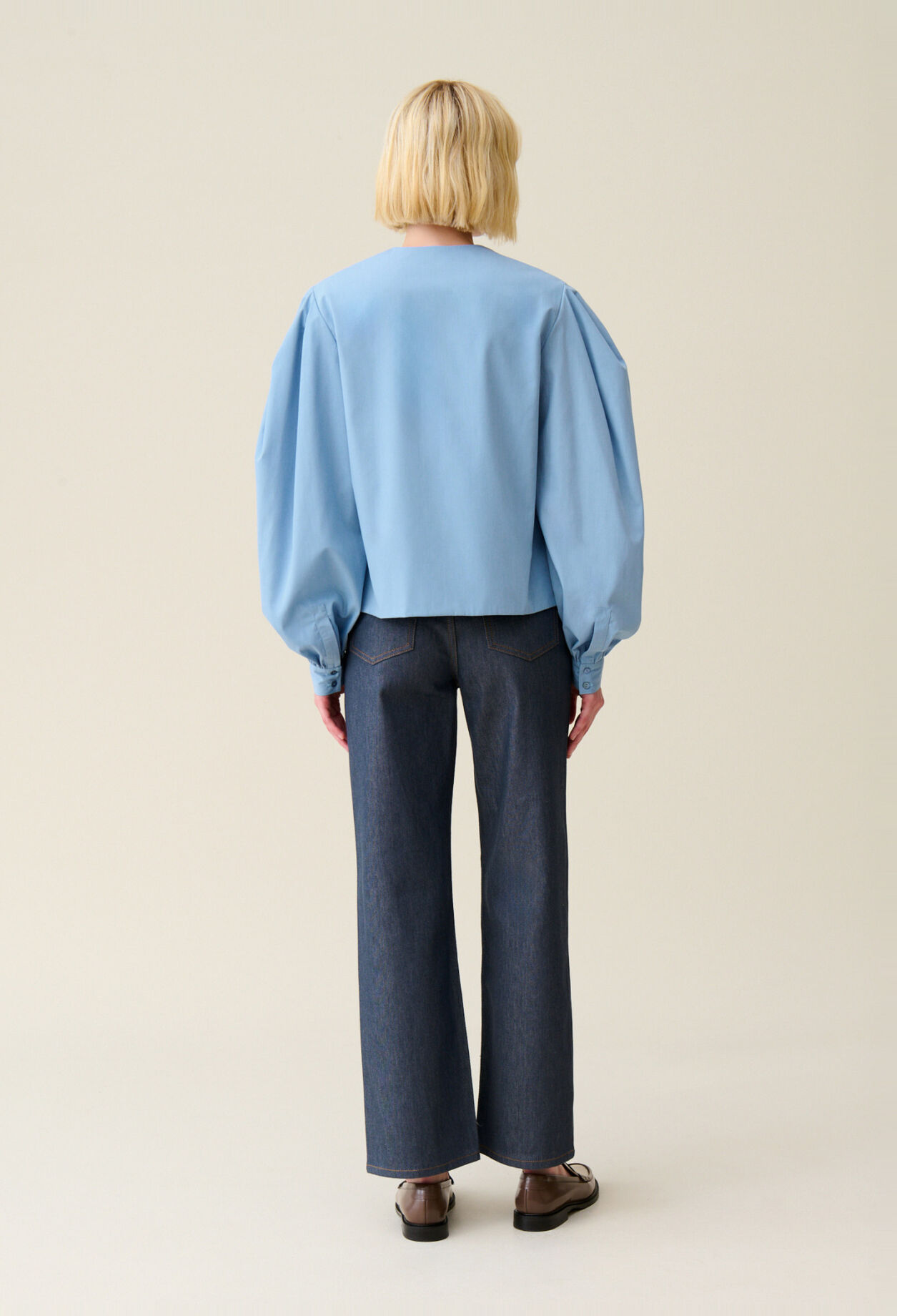 Tie-Front V-Neck Blouse