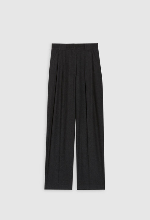 Wide tailored trousers
