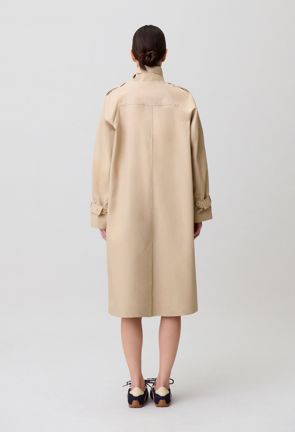 Mid-length trench coat