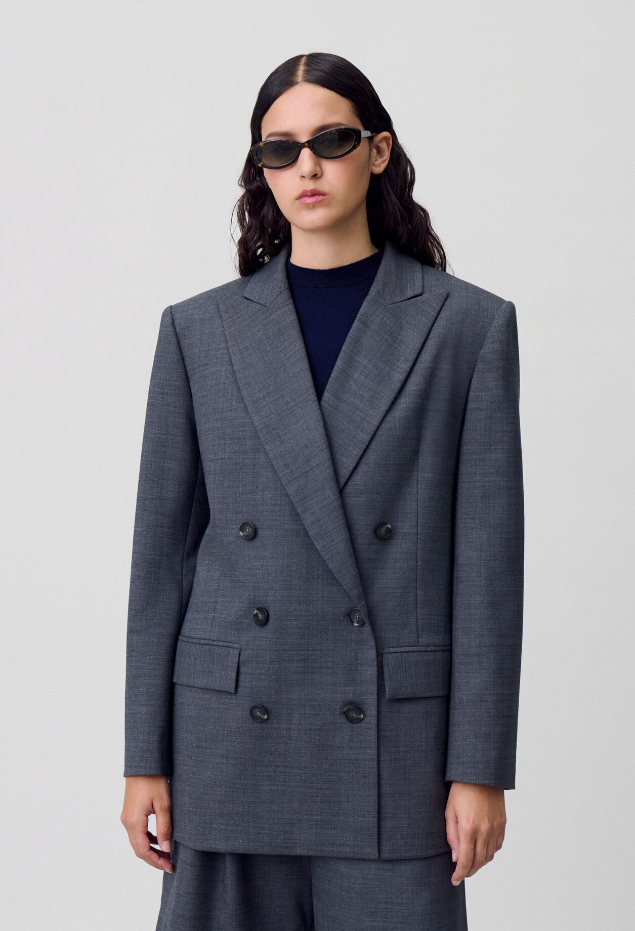 Double-Breasted Tailored Blazer