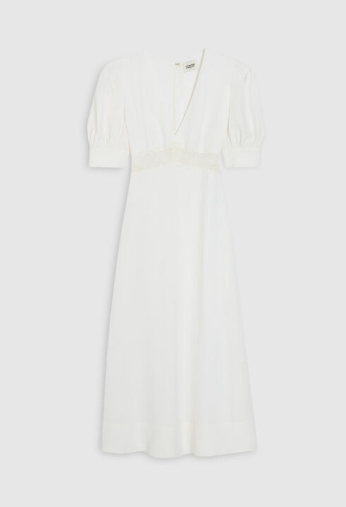 Embroidered midi dress