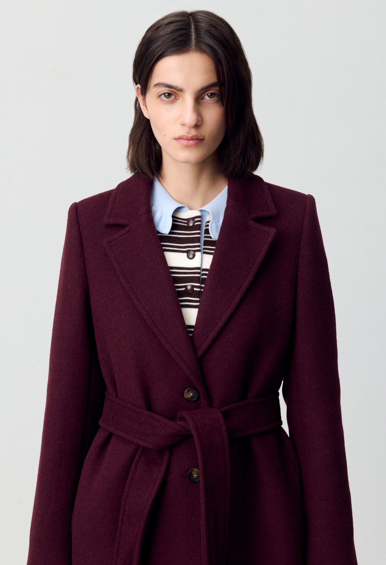 Long double-breasted wool coat Long double-breasted wool coat