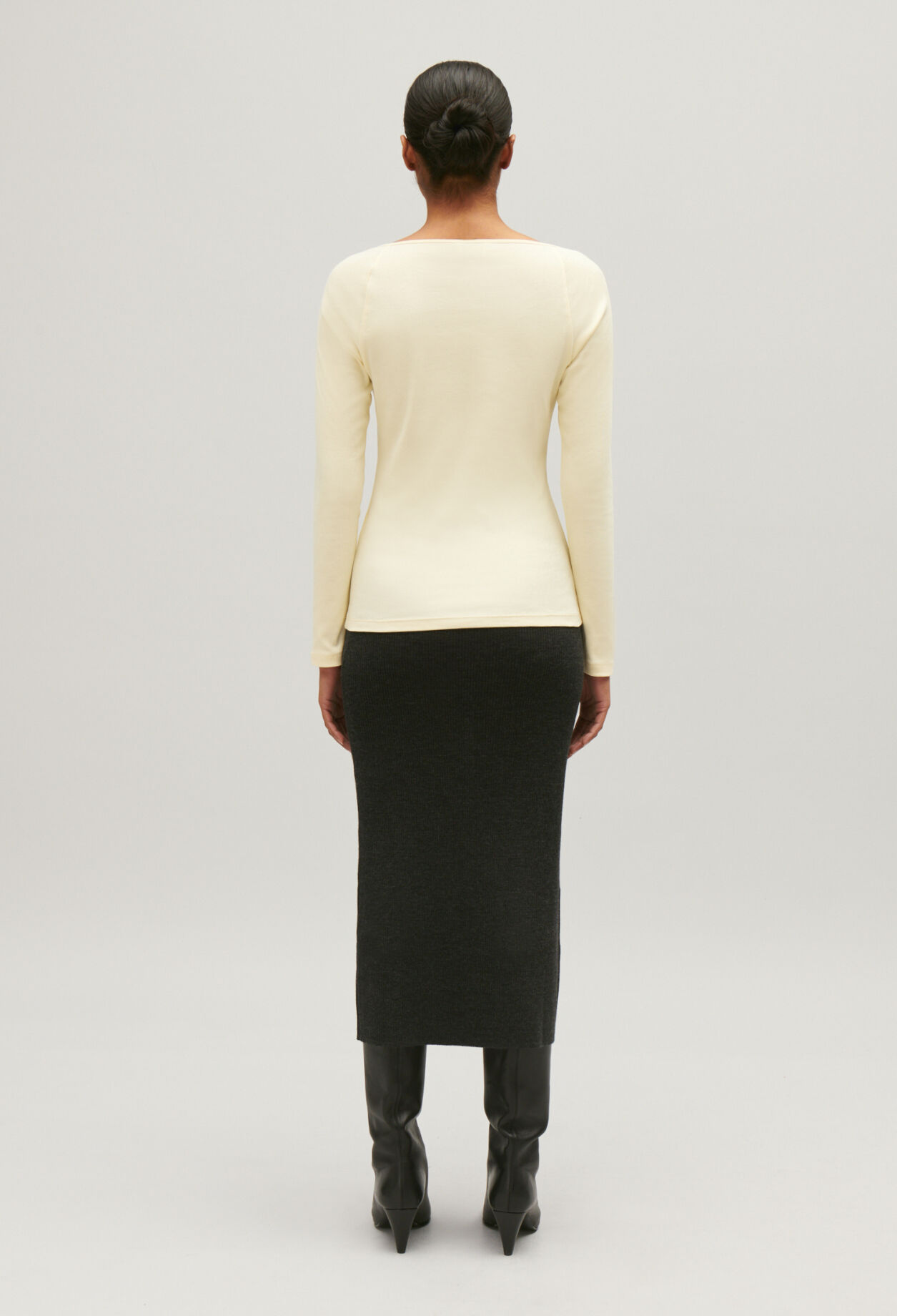 Beige cotton T-shirt