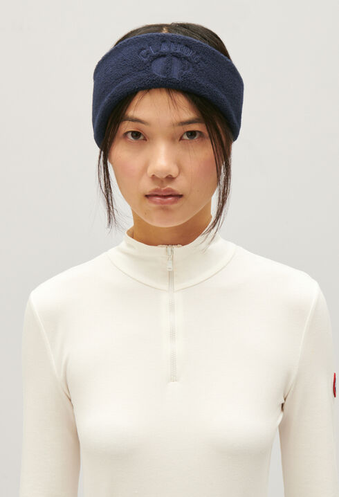 Fleece headband blue