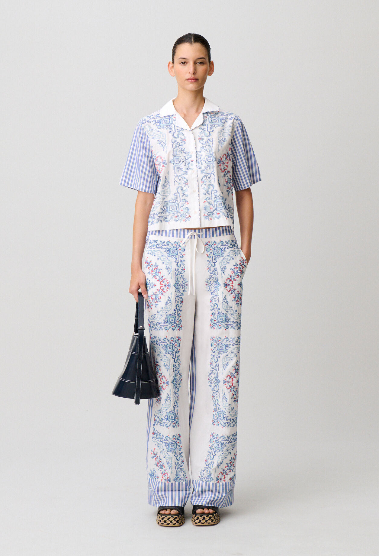 Striped cotton shirt